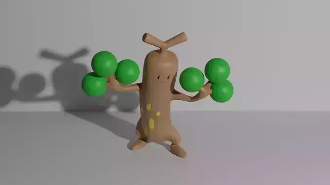 Sudowoodo pretending to be a scary tree