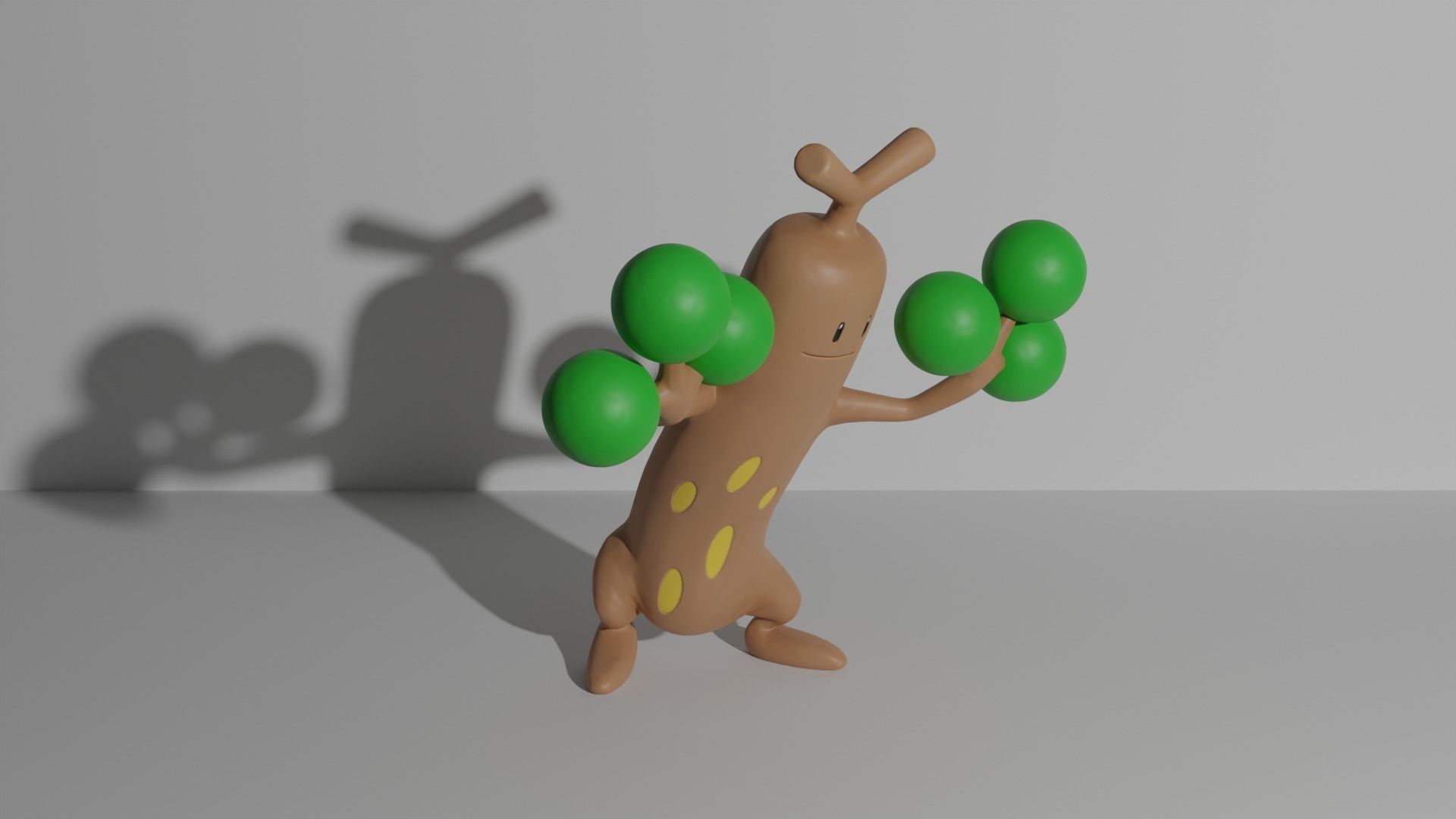 Sudowoodo pretending to be a scary tree 3D print model_1