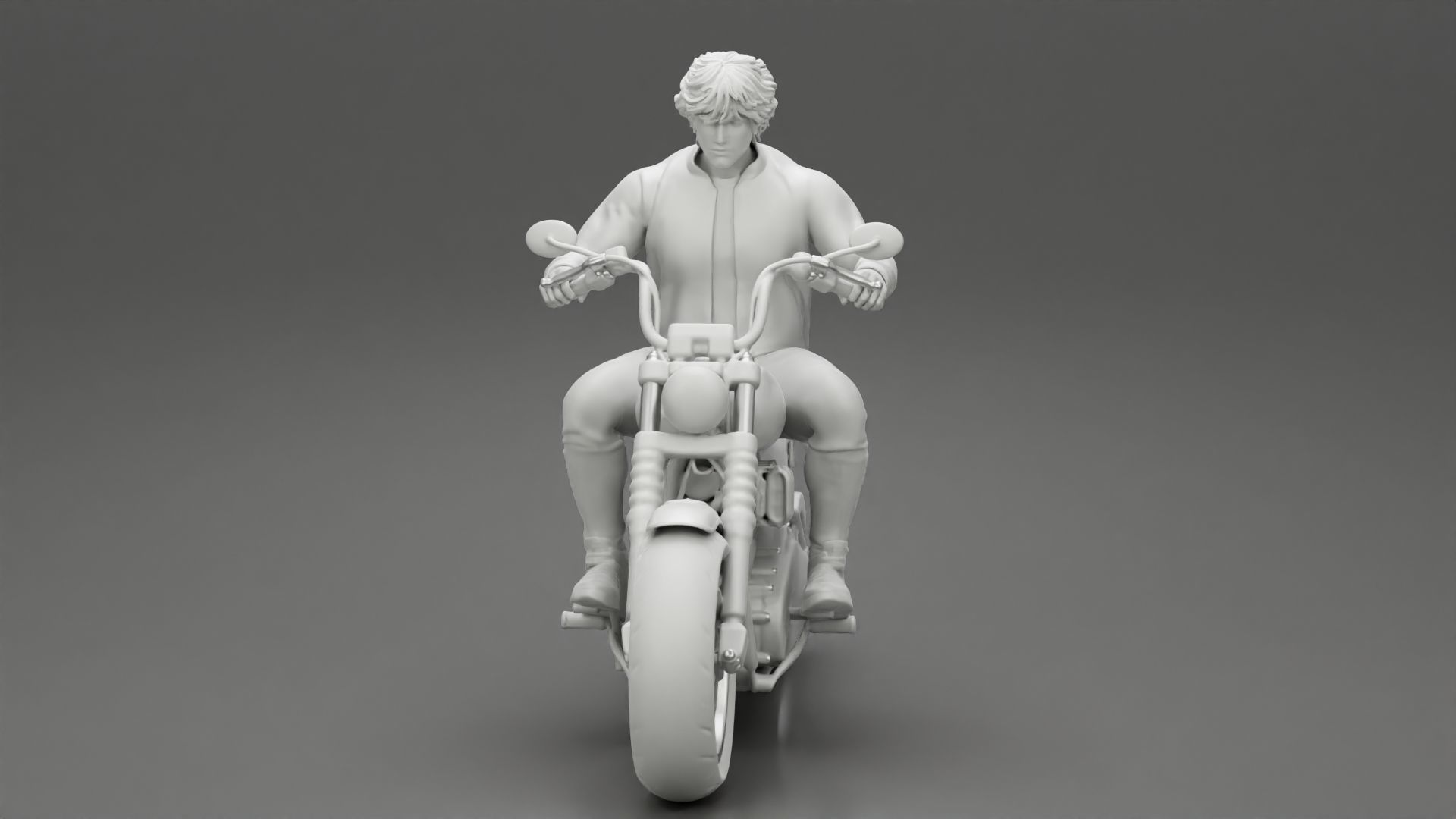 Young man riding a motorbike 3D model 3D printable | CGTrader