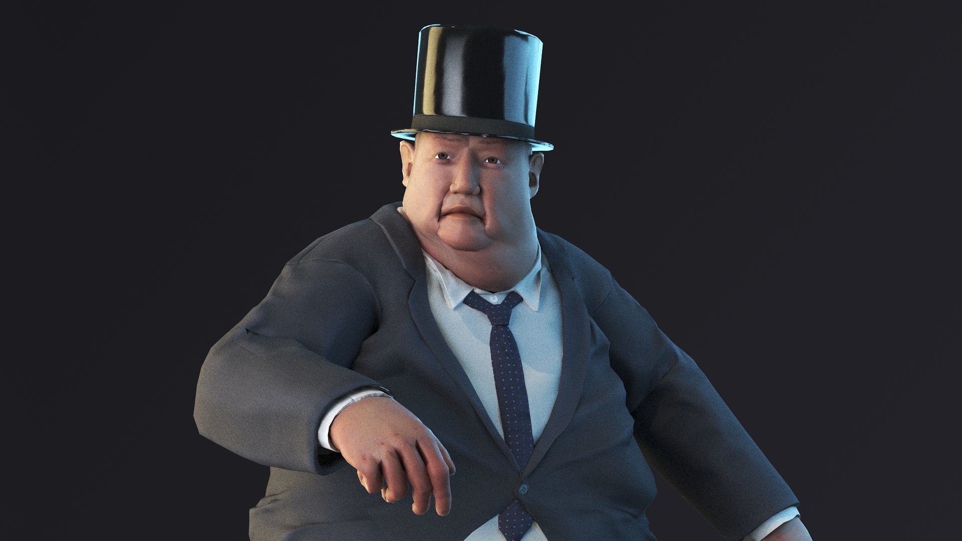 Big People Low-poly 3D model_4