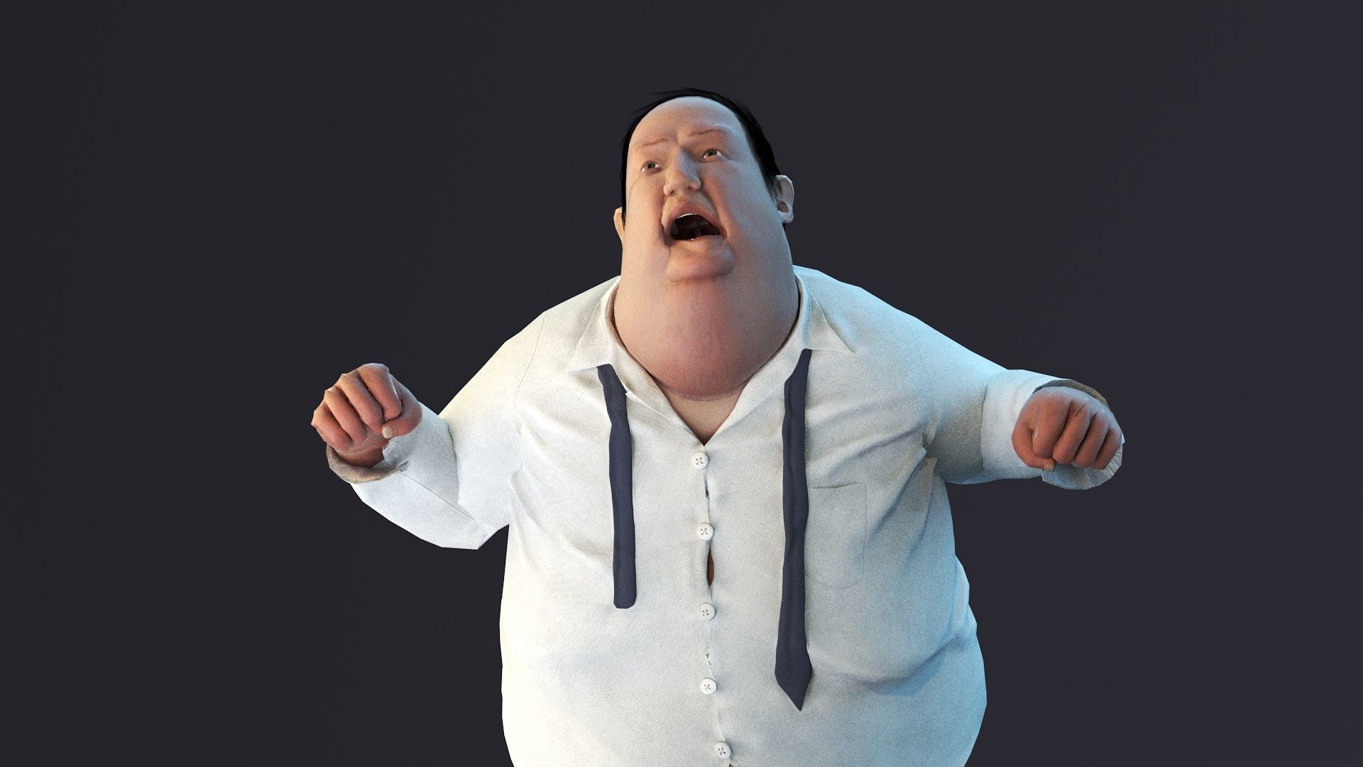 Big People Low-poly 3D model_5