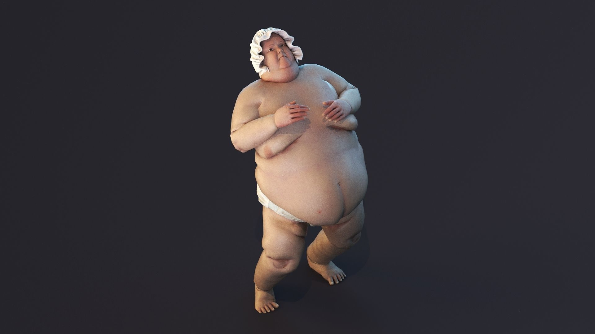 Big People Low-poly 3D model_6