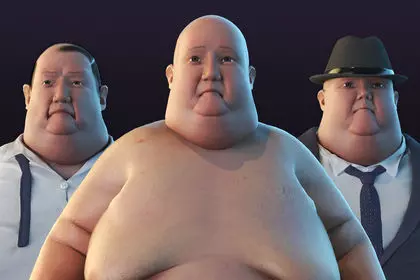 Big People Low-poly 3D model_0