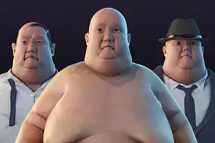 Big People Low-poly 3D model