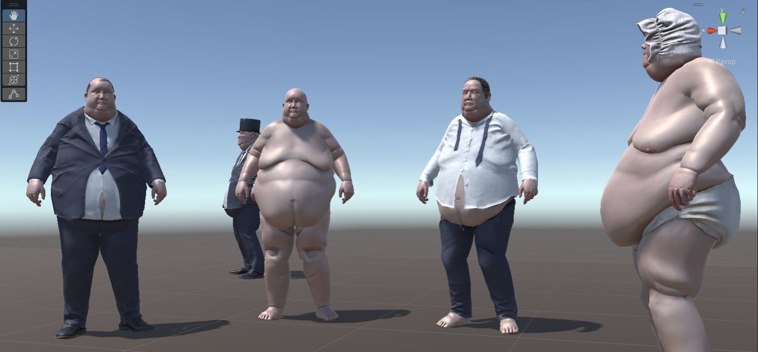 Big People Low-poly 3D model_7
