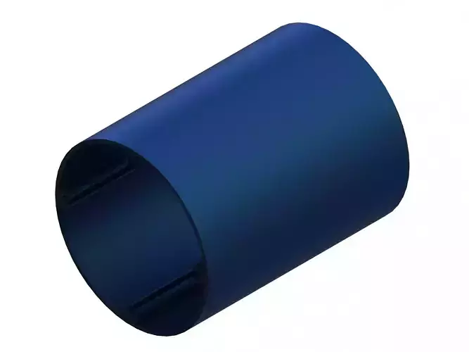 Aluminum Extruded Round Post with Screw Ports MOD AL017e