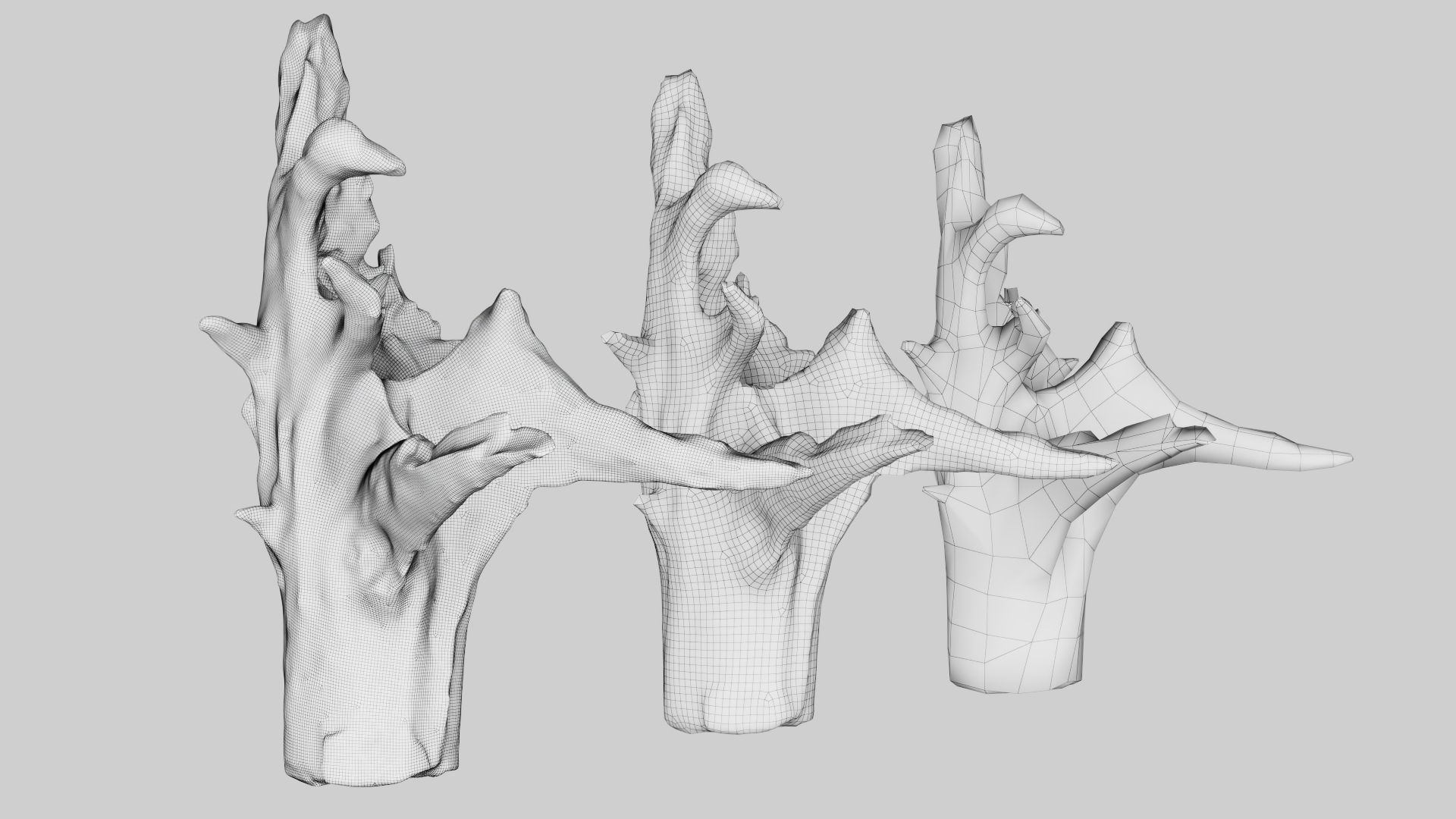 PSWooden002 scanned Wood chip Low-poly 3D model_17