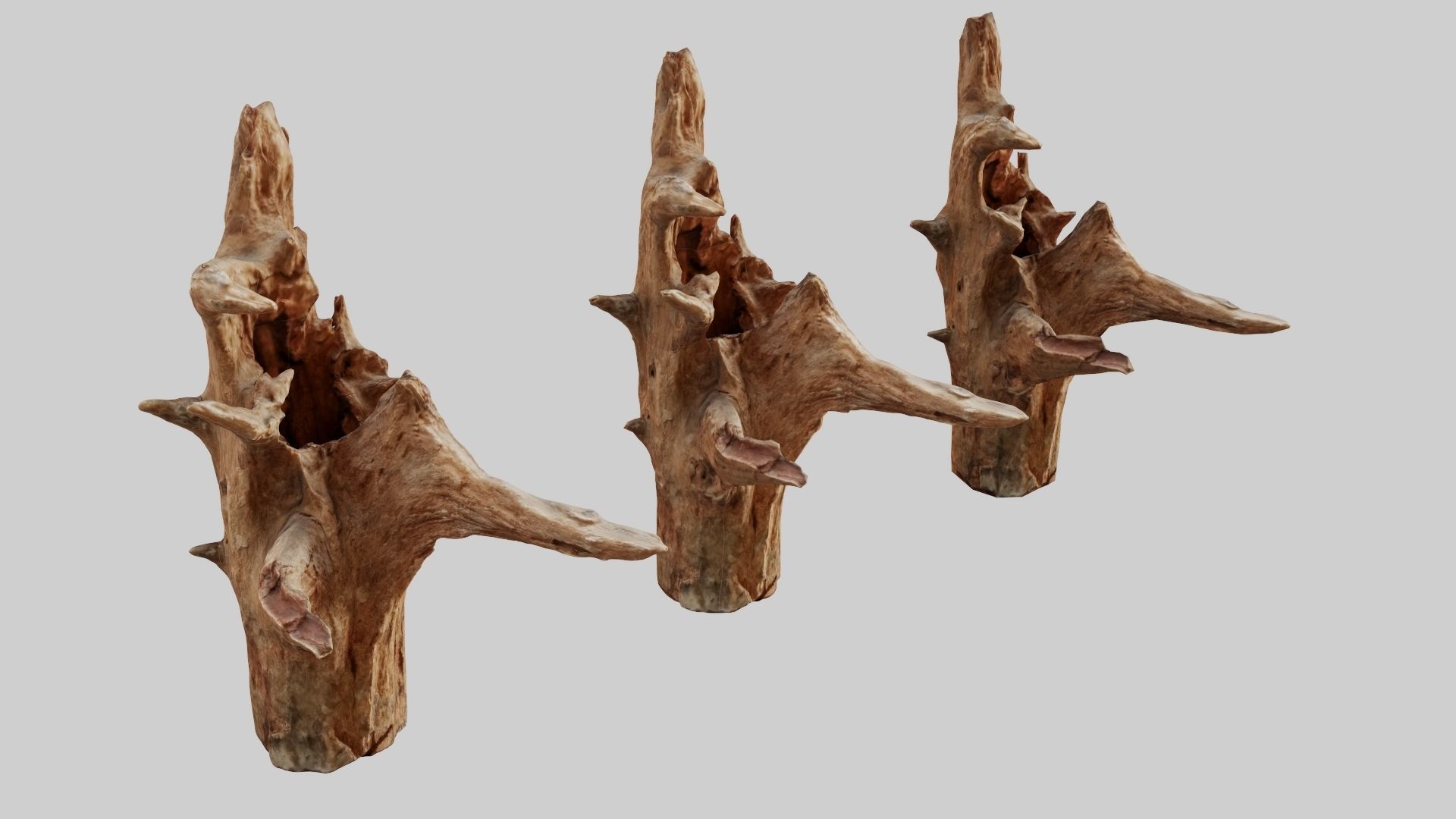 PSWooden002 scanned Wood chip Low-poly 3D model_3