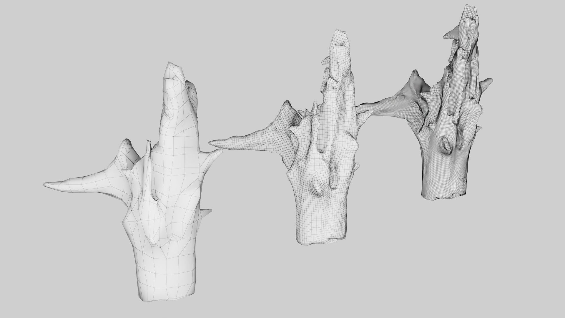 PSWooden002 scanned Wood chip Low-poly 3D model_15