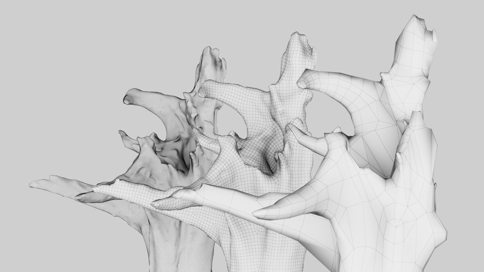 PSWooden002 scanned Wood chip Low-poly 3D model_19