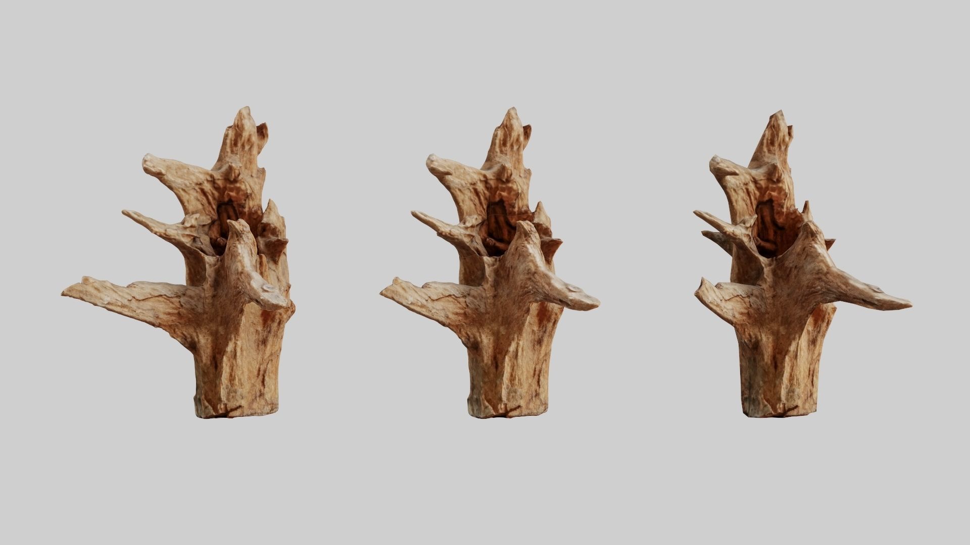 PSWooden002 scanned Wood chip Low-poly 3D model_1