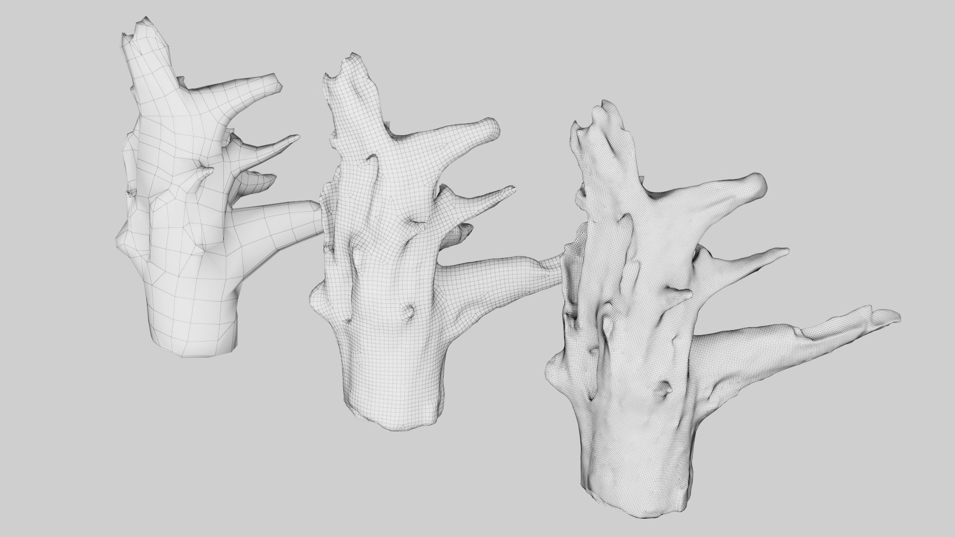 PSWooden002 scanned Wood chip Low-poly 3D model_16