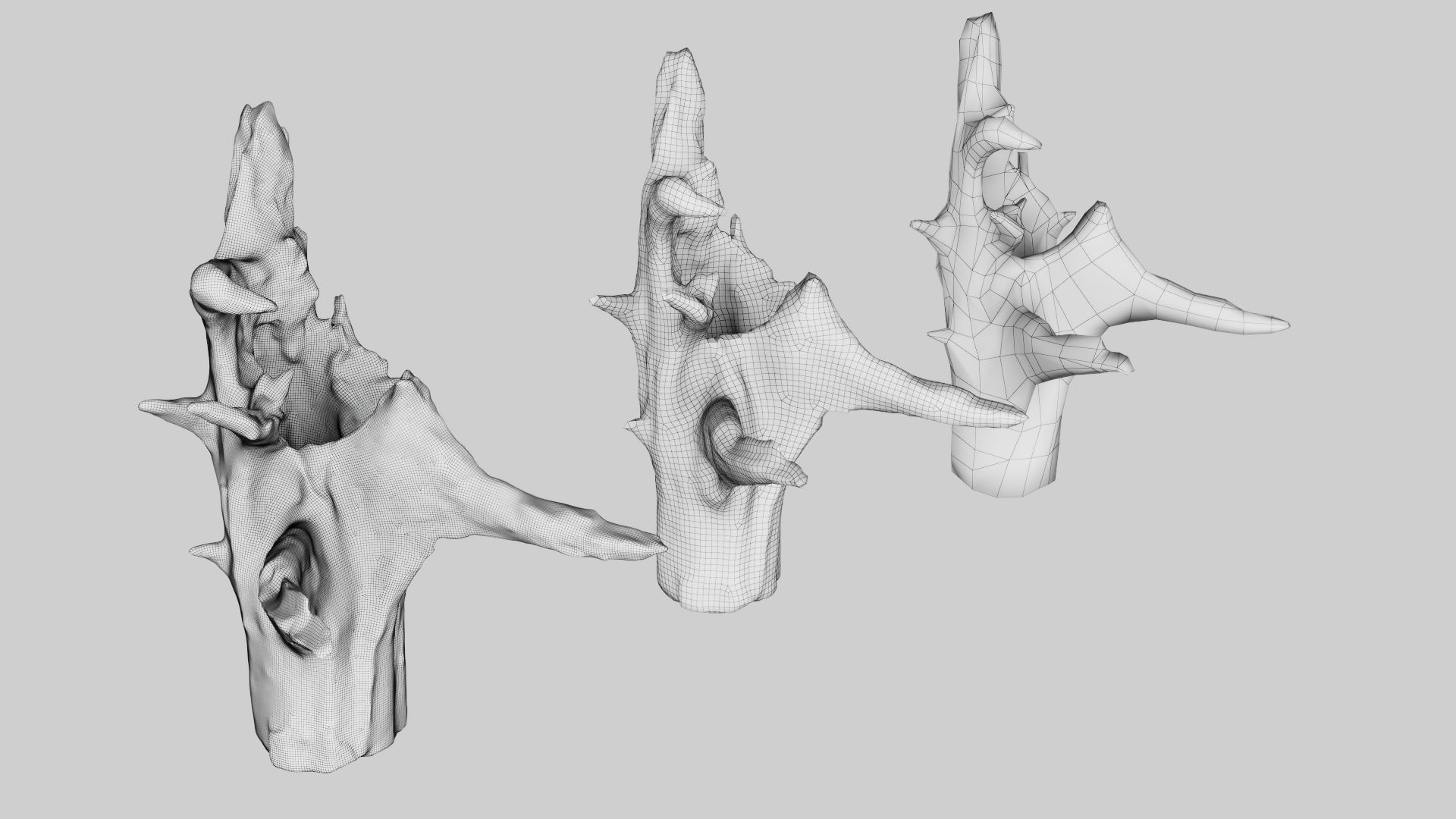 PSWooden002 scanned Wood chip Low-poly 3D model_13