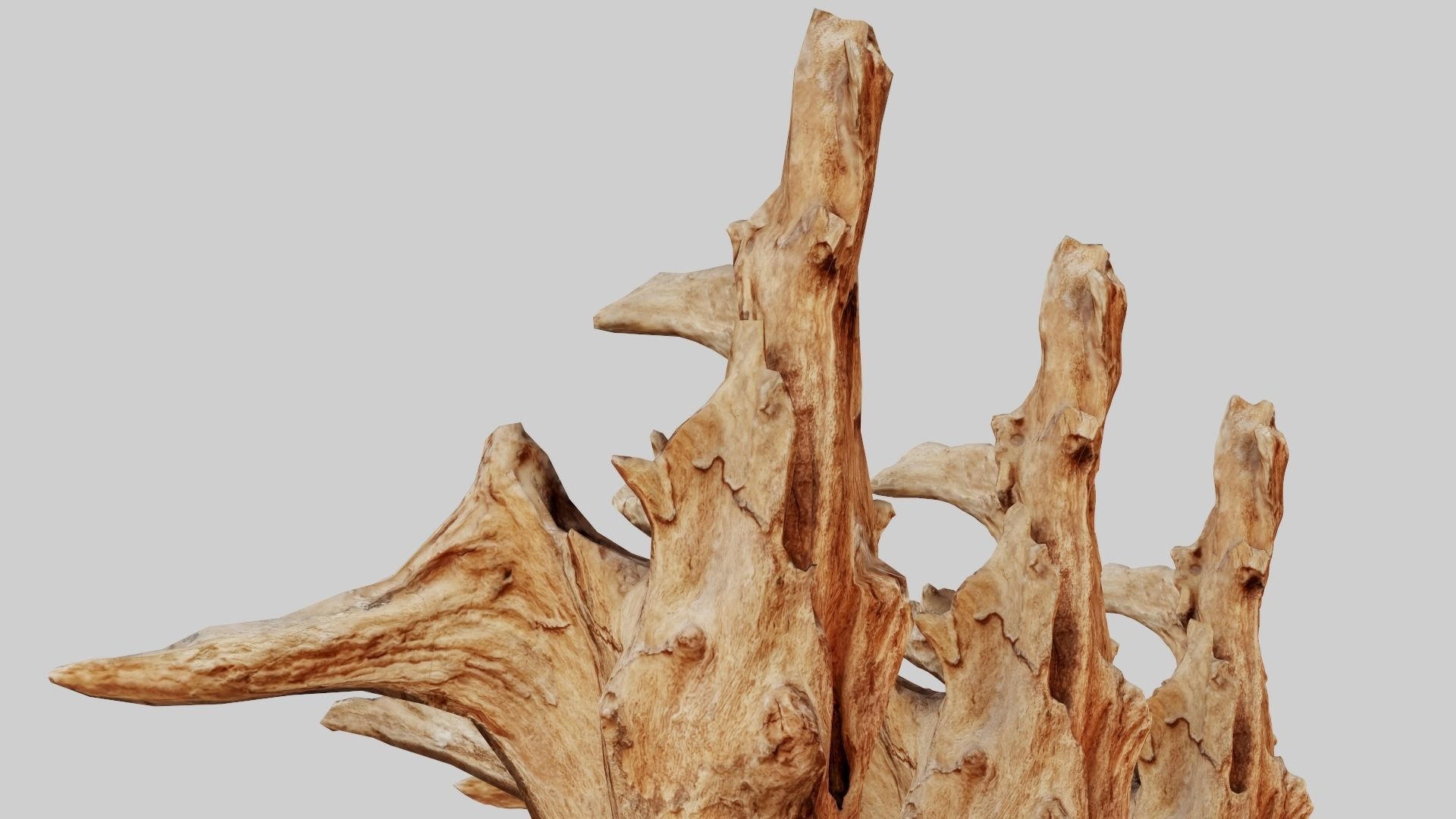 PSWooden002 scanned Wood chip Low-poly 3D model_2