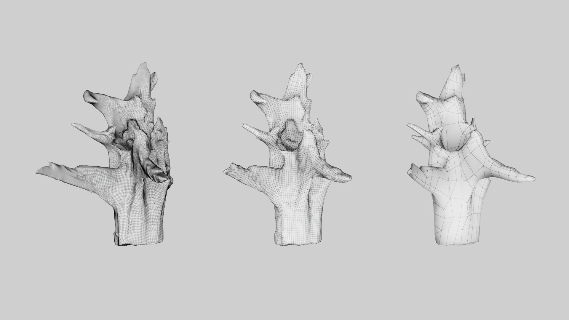 PSWooden002 scanned Wood chip Low-poly 3D model_11