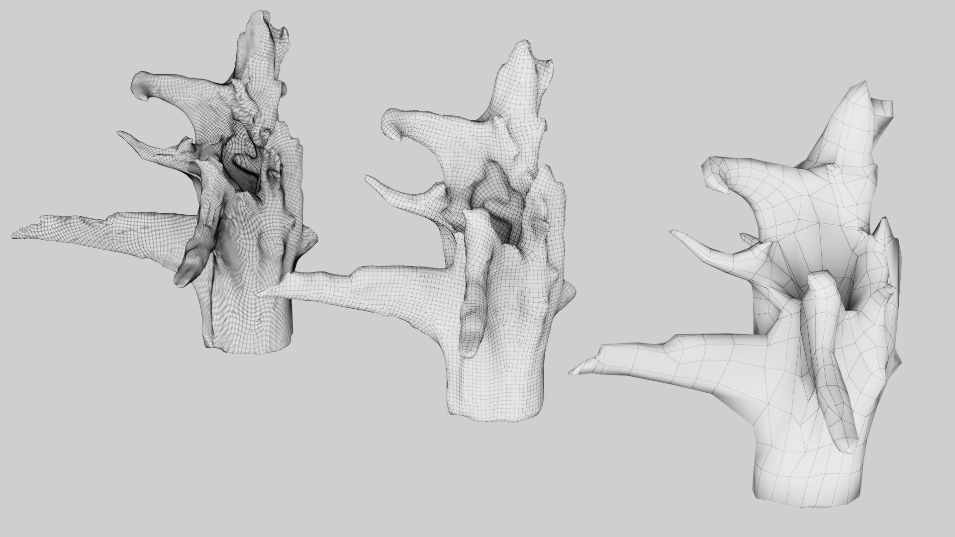 PSWooden002 scanned Wood chip Low-poly 3D model_14