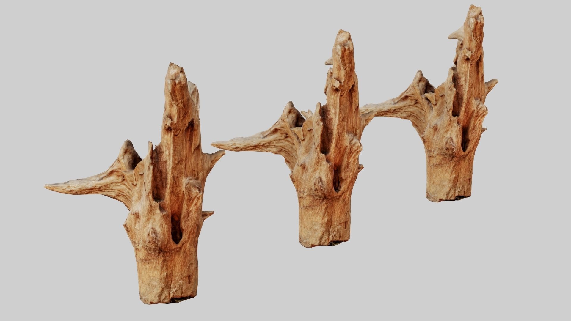 PSWooden002 scanned Wood chip Low-poly 3D model_5