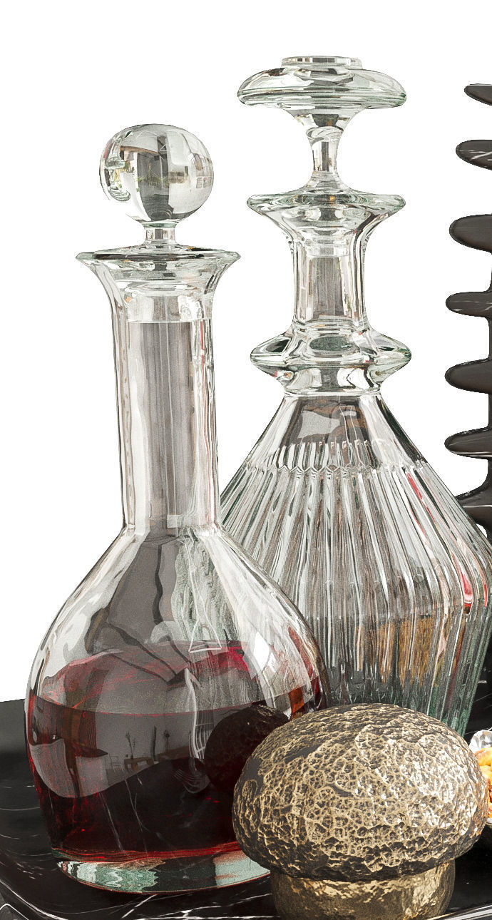 Alcohol set 60 3D model_2