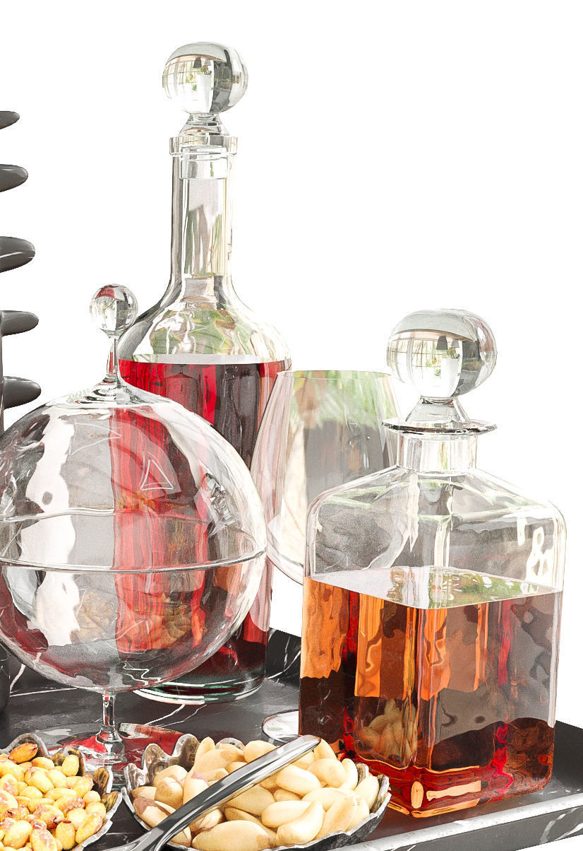 Alcohol set 60 3D model_3