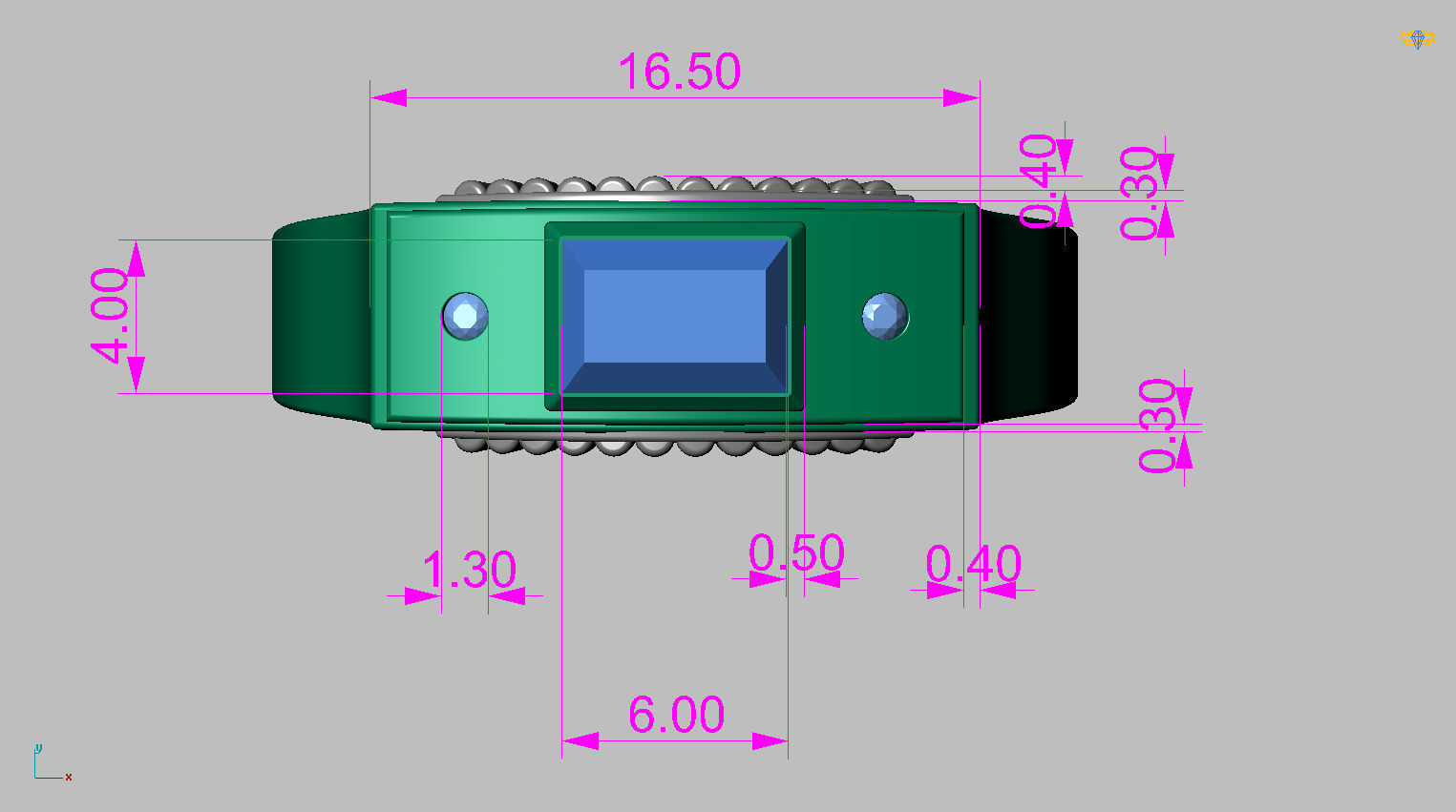 Graduation Ring 3D print model_20