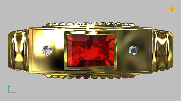 Graduation Ring 3D print model_14