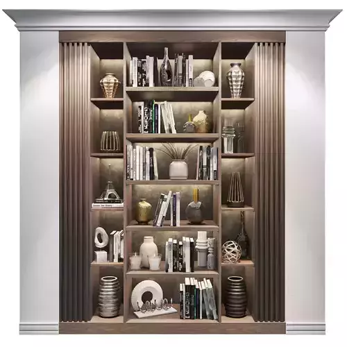 Wardrobe with decor books and magazines 11