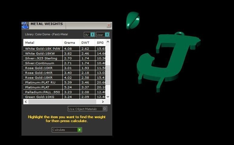 Model 1013 J Russelot Initial Letter Alphabet Pendant 3D print model_11