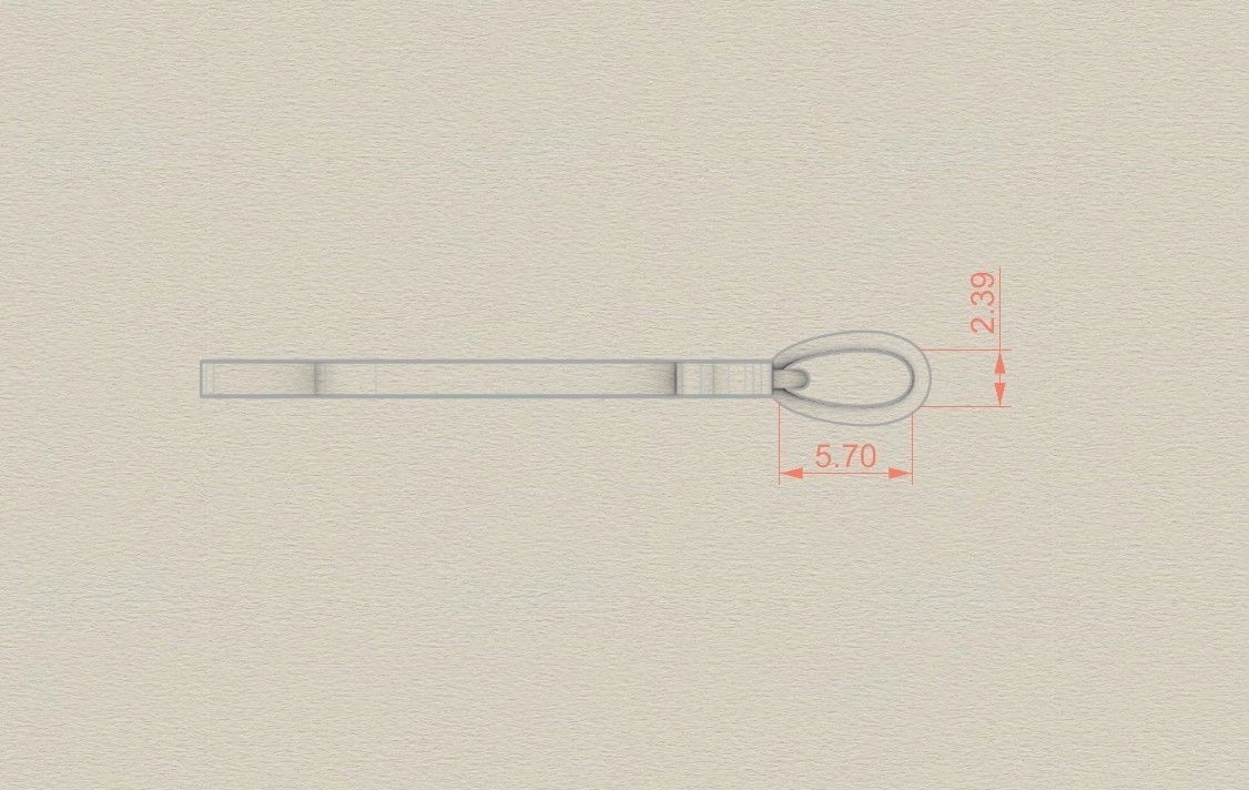 Model 1013 J Russelot Initial Letter Alphabet Pendant 3D print model_7