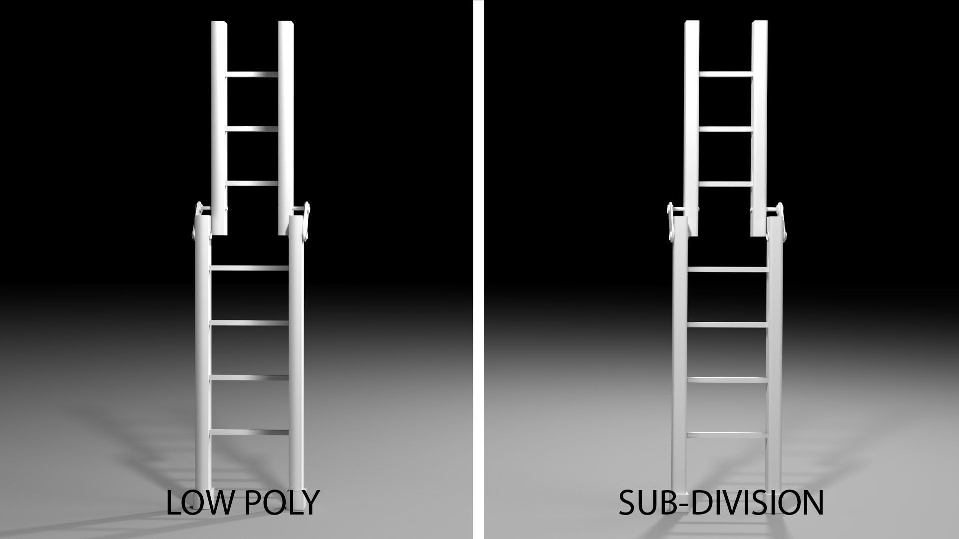 Ladder - Extension 3D model_4