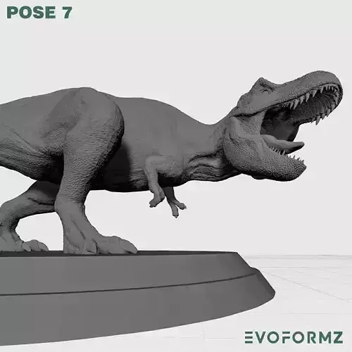 TYRANNOSAURUS Multiple Poses SET 3 3D print model