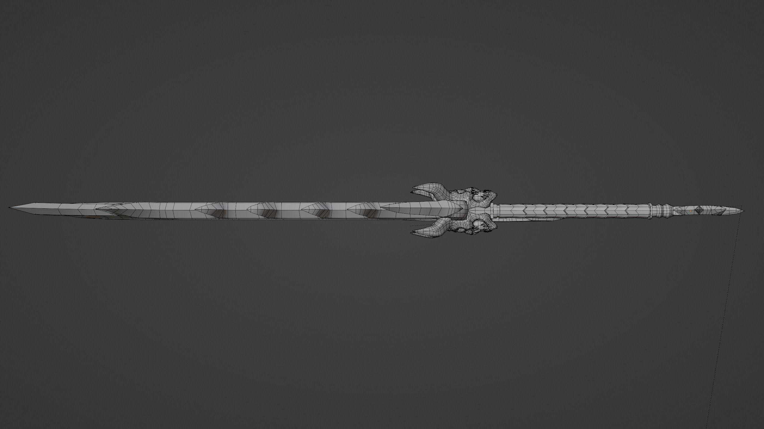 Fantasy sword PBR Low-poly 3D model_14