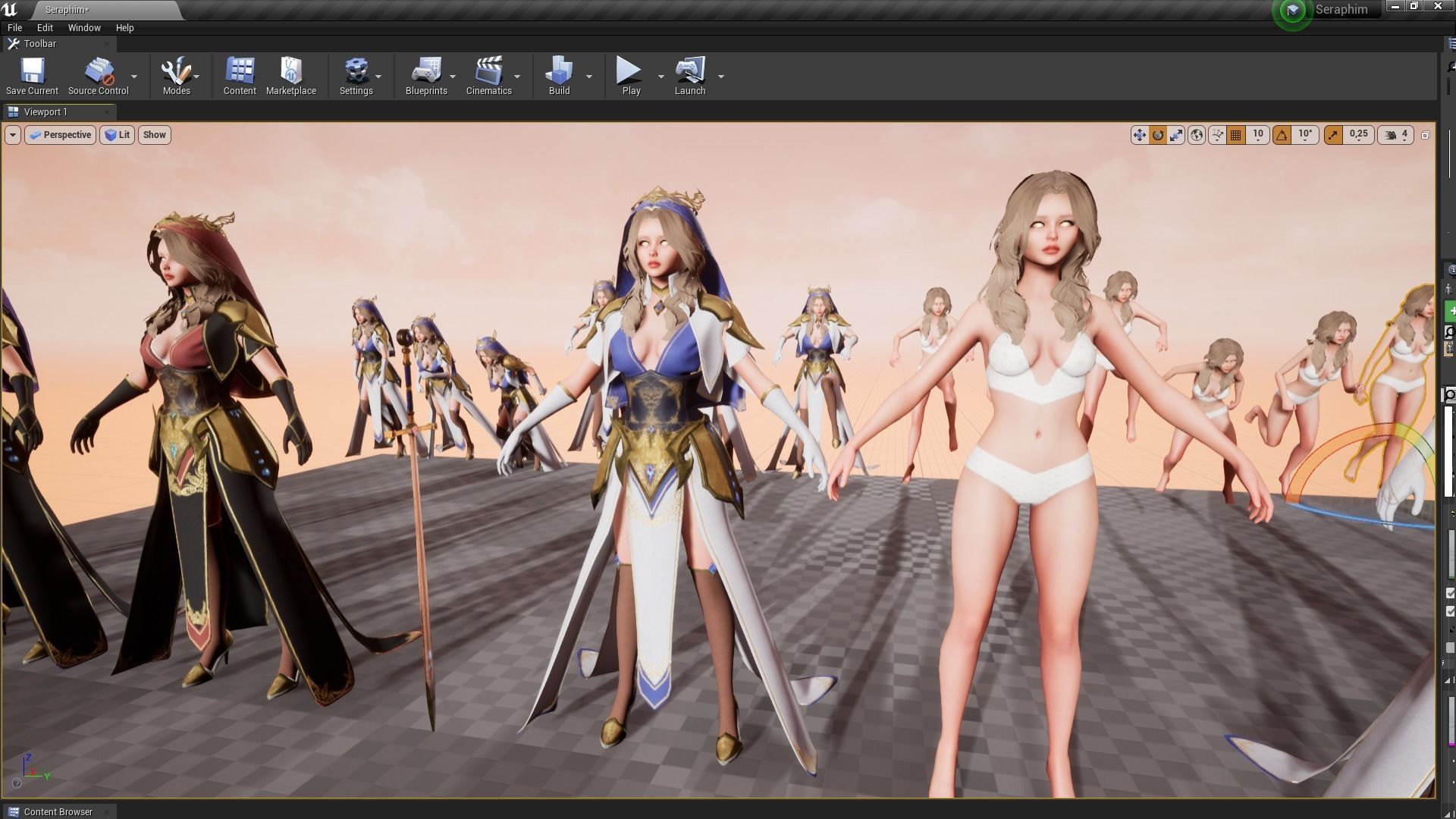 Seraphim Low-poly 3D model_13