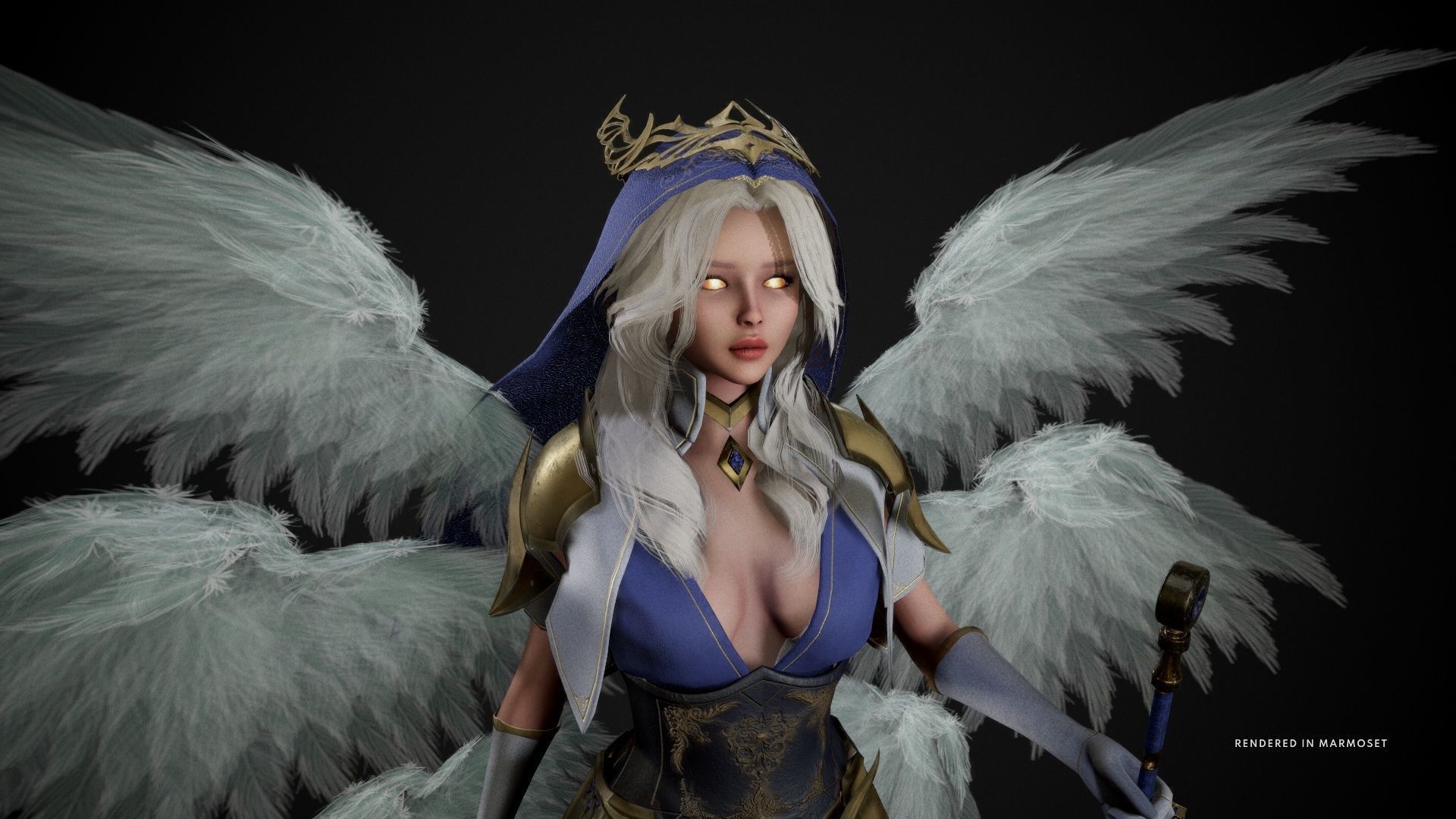 Seraphim Low-poly 3D model_10