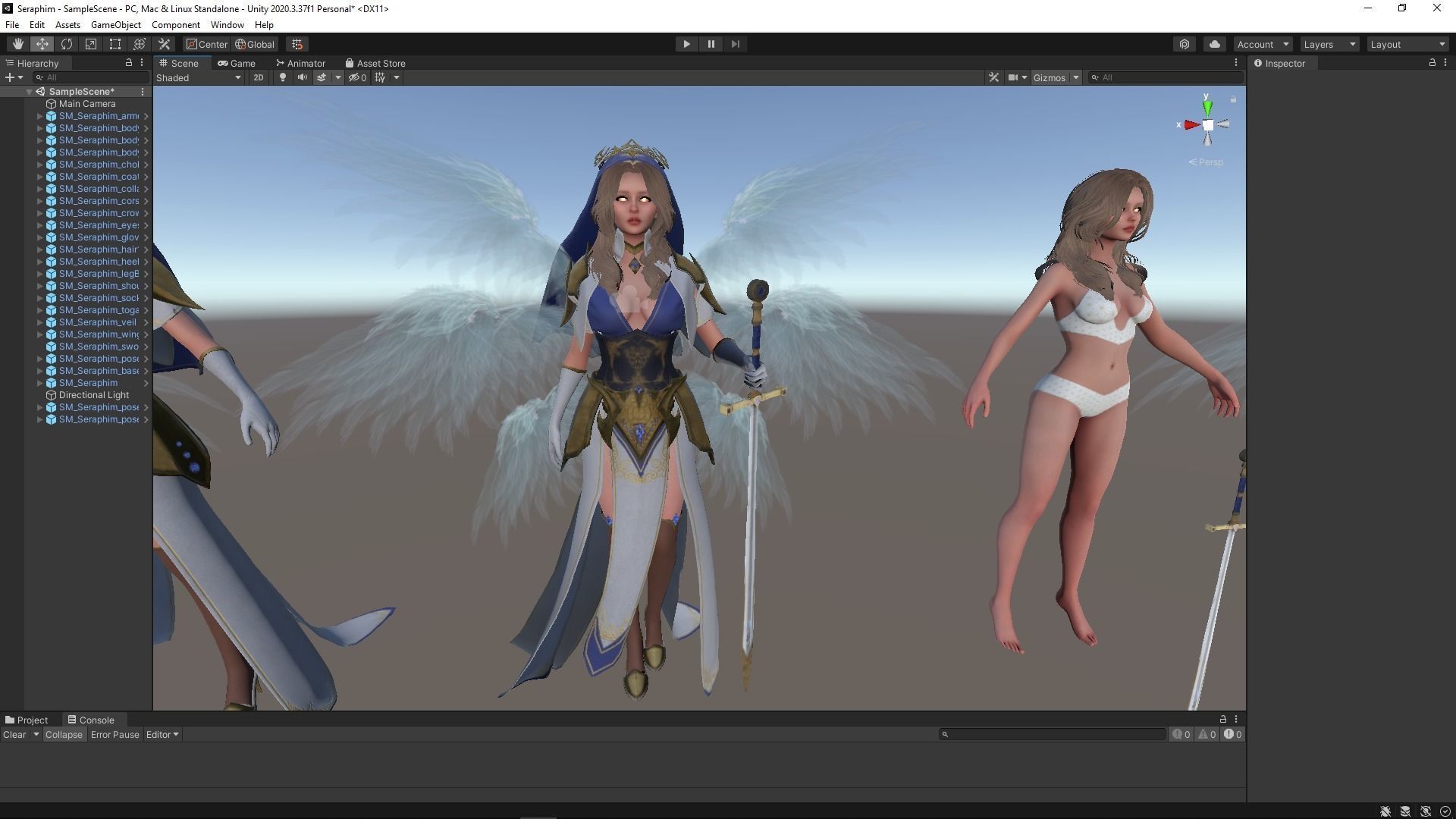 Seraphim Low-poly 3D model_19