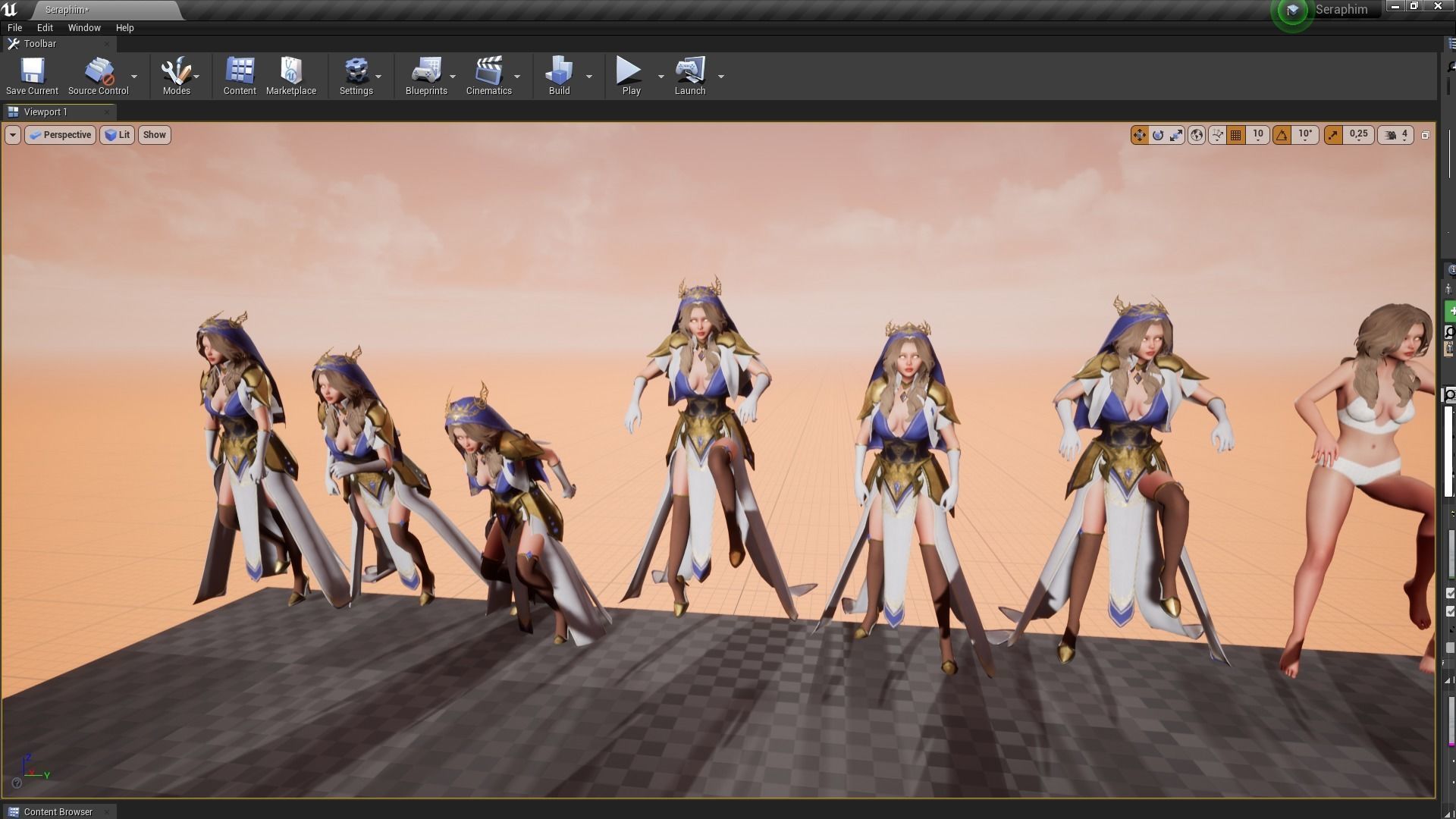 Seraphim Low-poly 3D model_16