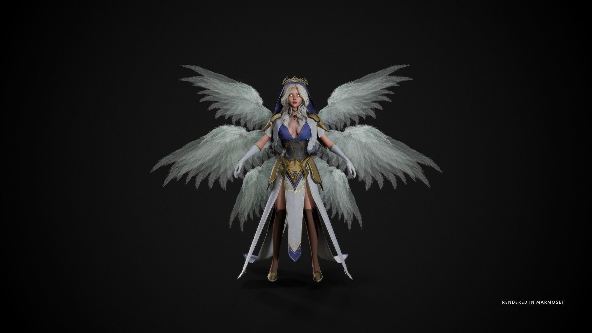 Seraphim Low-poly 3D model_6