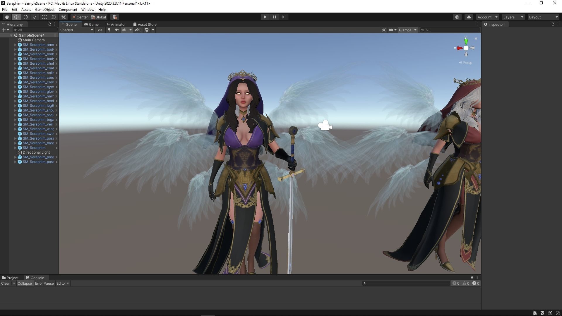 Seraphim Low-poly 3D model_18