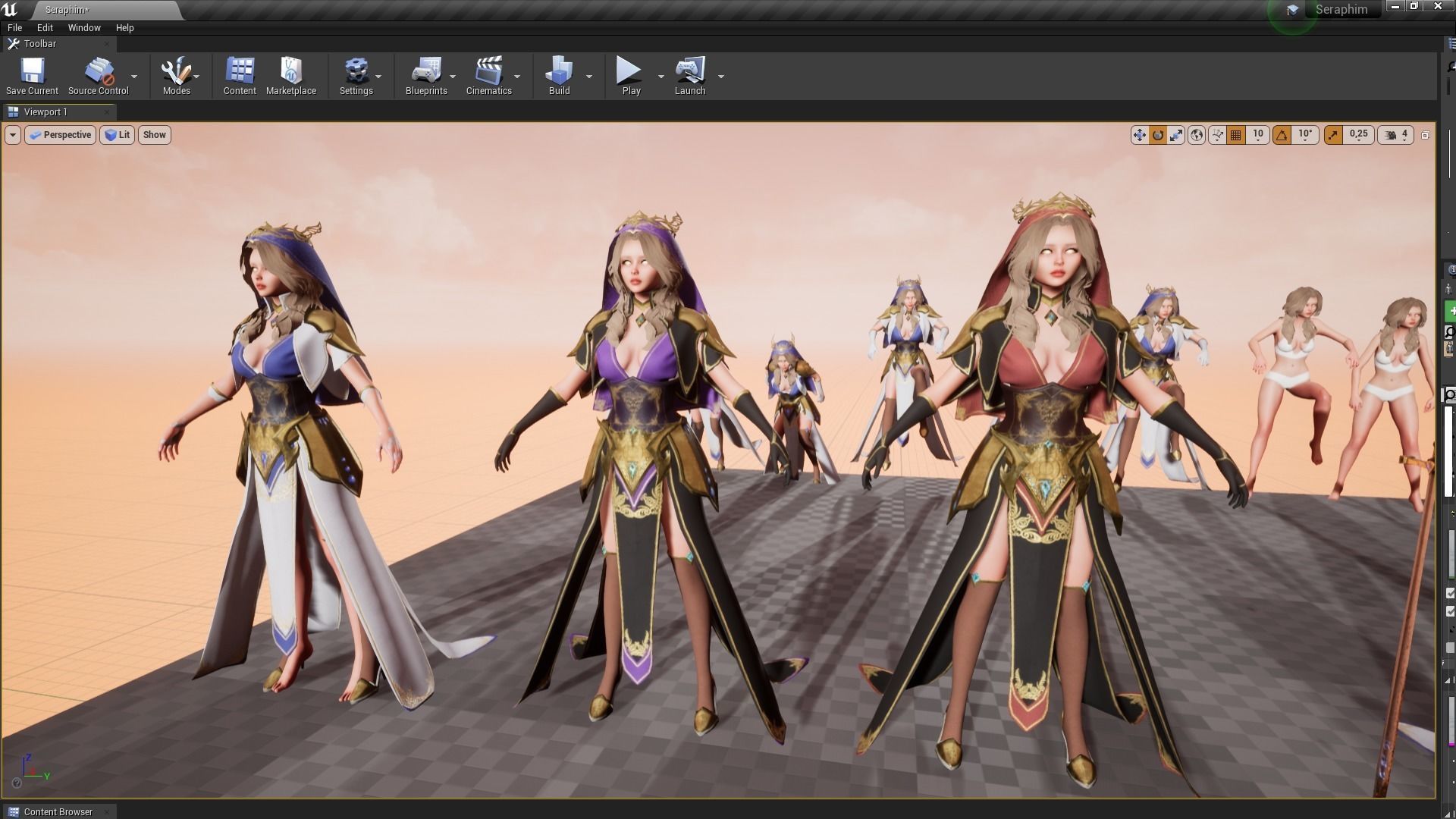 Seraphim Low-poly 3D model_14