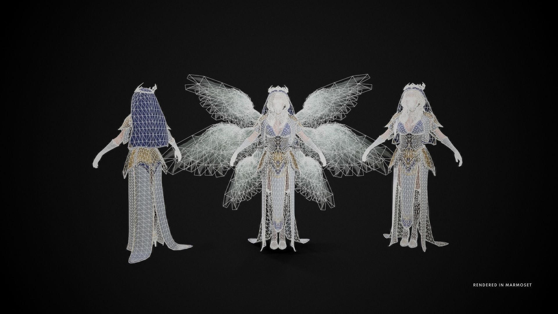 Seraphim Low-poly 3D model_5