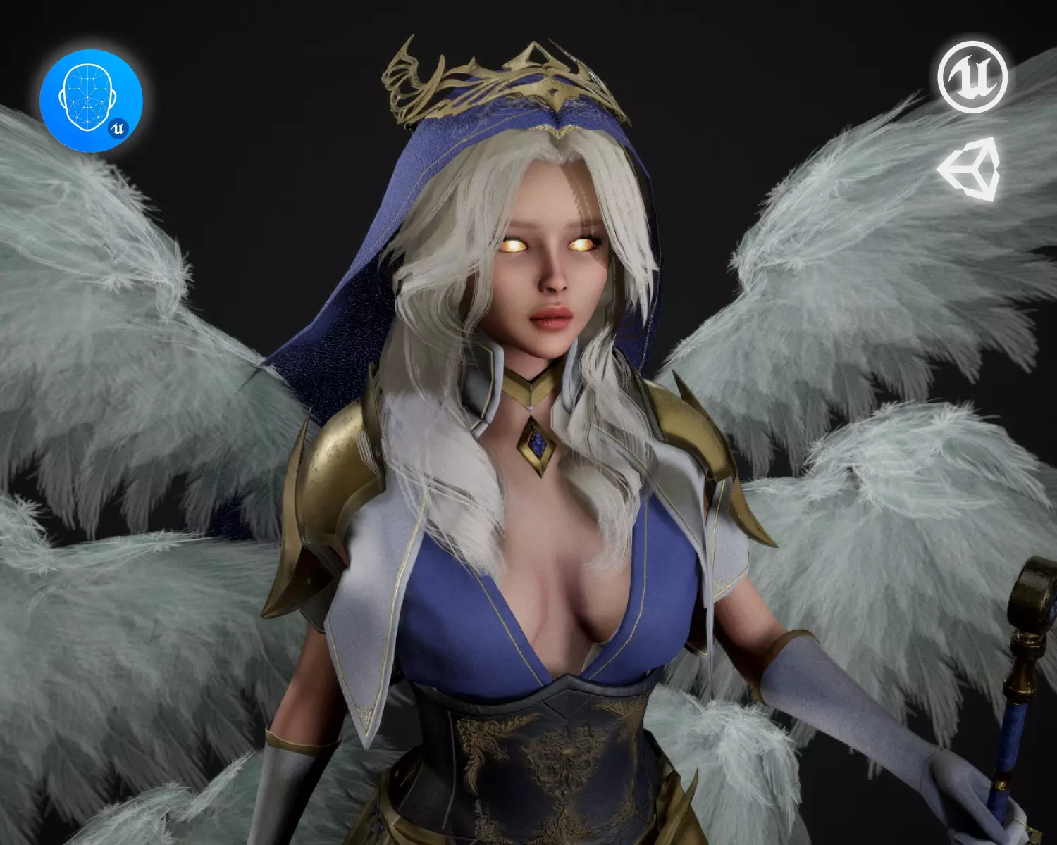Seraphim Low-poly 3D model_0