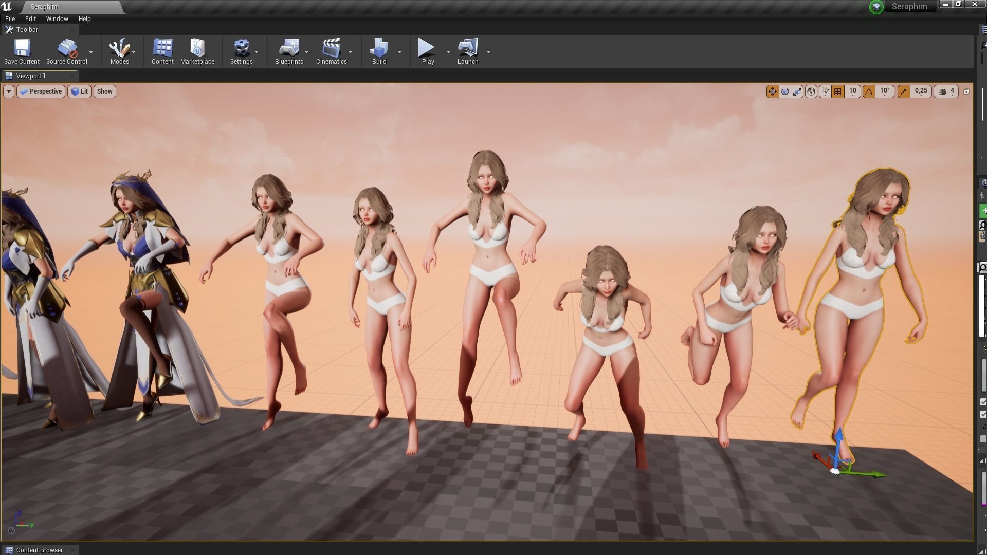 Seraphim Low-poly 3D model_15