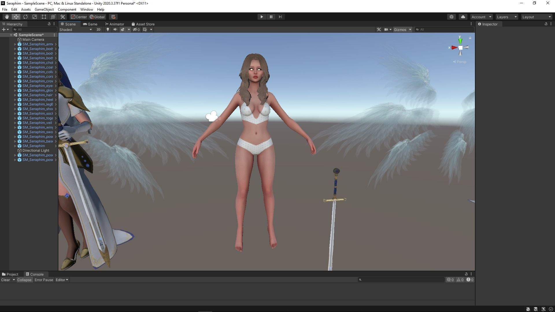 Seraphim Low-poly 3D model_20