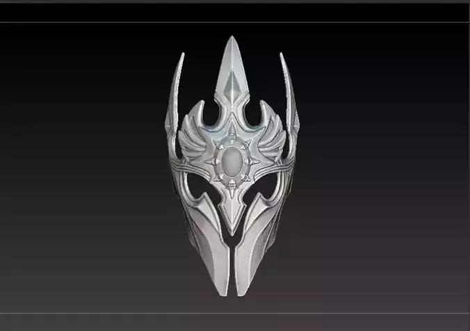 Death Knight 3D Mask -  Lich King Arthas Warcraft helmet  3D print model