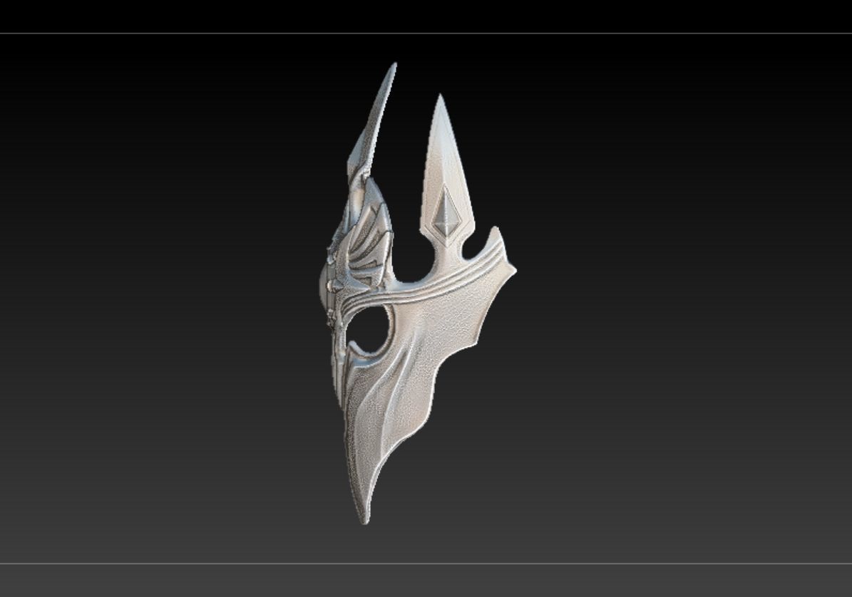 Death Knight 3D Mask - Lich King Arthas Warcraft helmet 3D print model_2