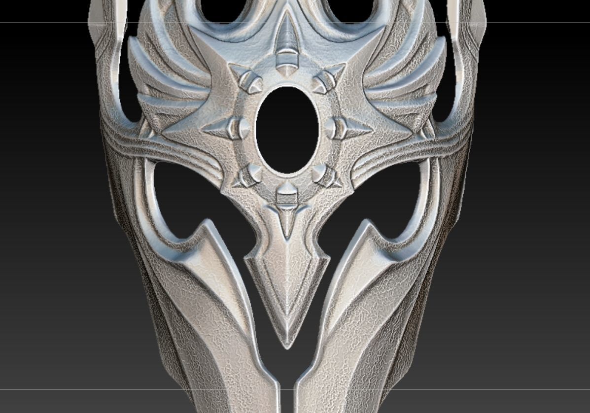 Death Knight 3D Mask - Lich King Arthas Warcraft helmet 3D print model_6
