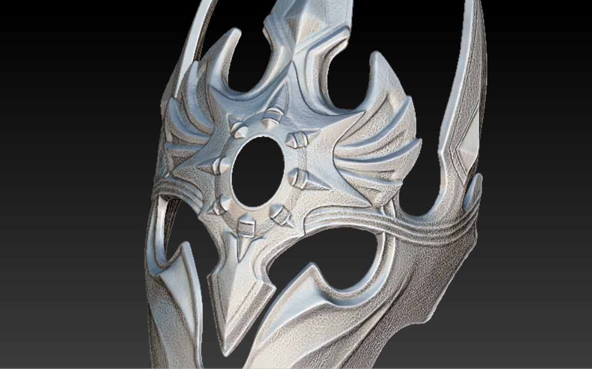 Death Knight 3D Mask - Lich King Arthas Warcraft helmet 3D print model_5