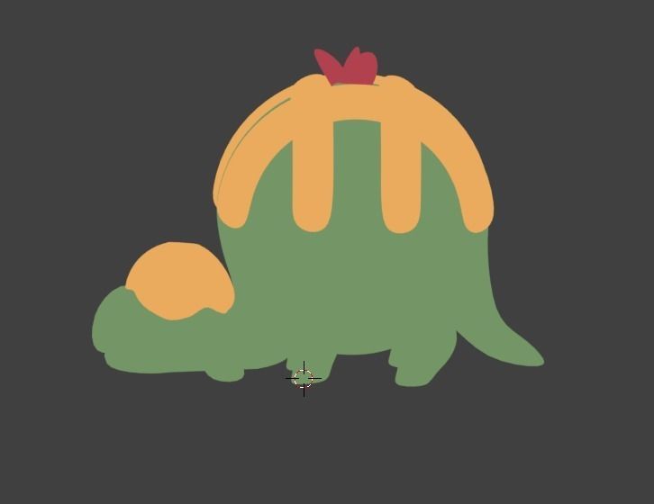 Applepie Dino Low-poly 3D model_1