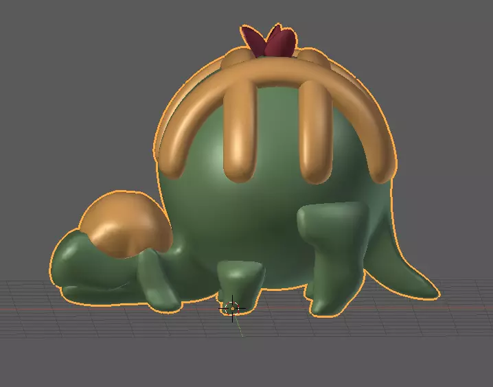 Applepie Dino Low-poly 3D model_0
