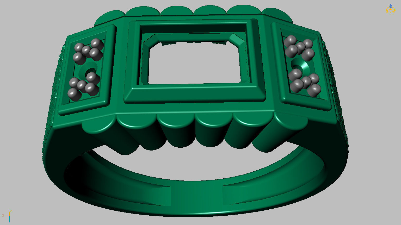 Graduation Ring 3D print model_15