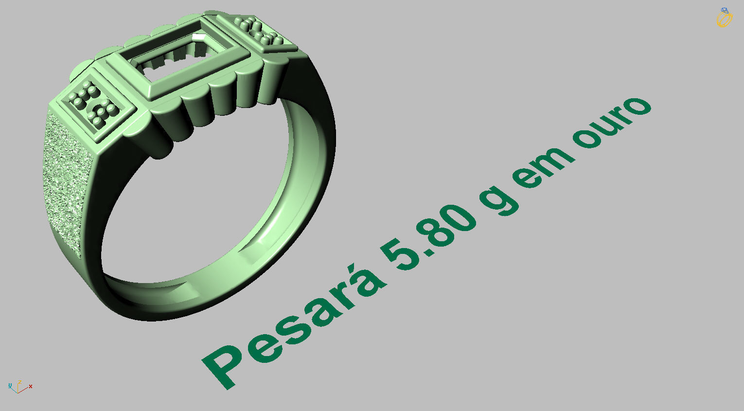 Graduation Ring 3D print model_23